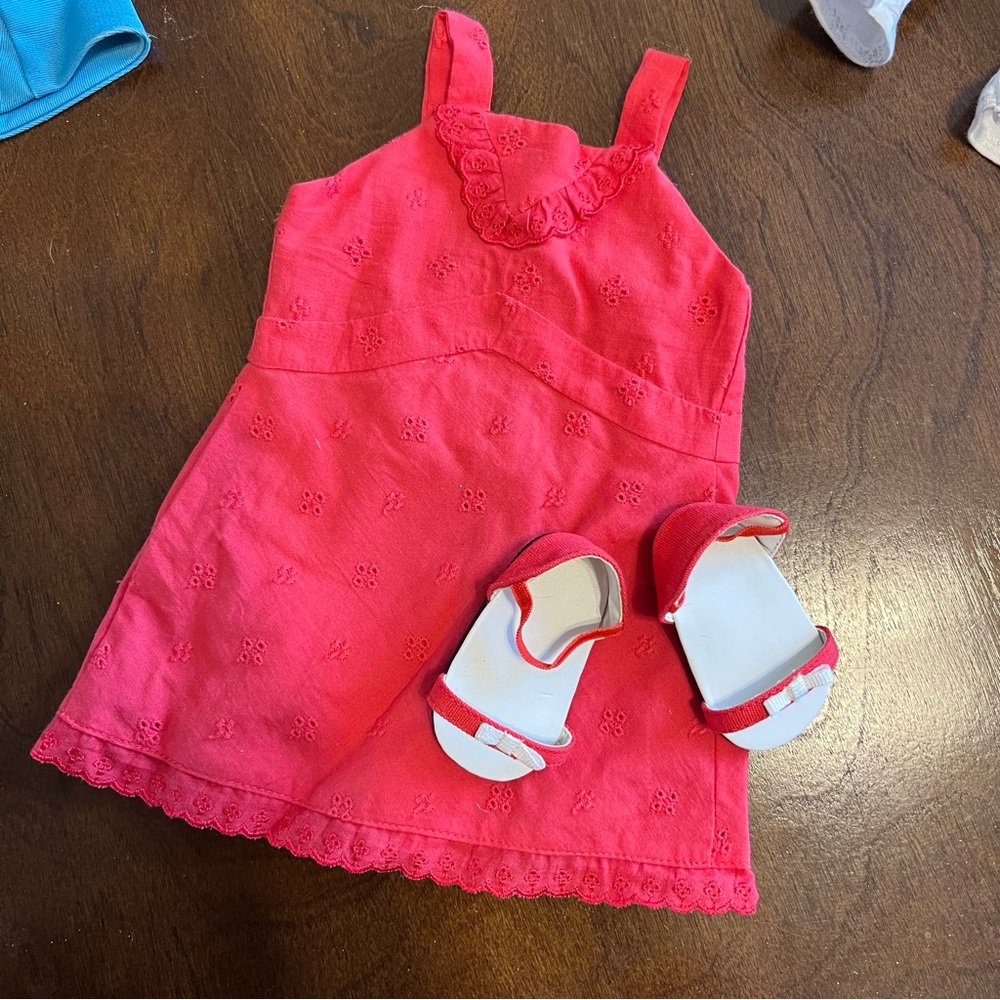 American Girl Doll Dress and Sandals
